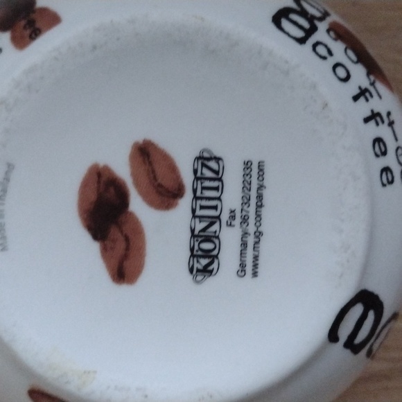 Konitz Coffee Collage set of Mugs 12 oz Germany New - Picture 5 of 6